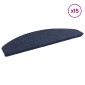 vidaXL Αυτοκόλλητα Ματ Σκαλοπατιών 15 τμχ. 80 x 28 x 3,5 εκ Μπλε