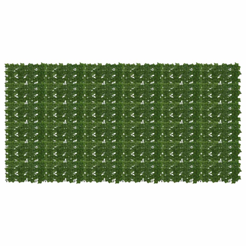 vidaXL Πτυσσόμενη οθόνη μπαλκονιού με φύλλα 300 x 150 cm