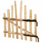 vidaXL Αψιδωτή Πύλη Φράχτη 100 x 90 cm Εμποτισμένο Ξύλο Φουντουκιάς