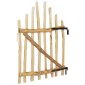 vidaXL Αψιδωτή Πύλη Φράχτη 100 x 120 cm Εμποτισμένο Ξύλο Φουντουκιάς