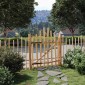 vidaXL Αψιδωτή Πύλη Φράχτη 100 x 120 cm Εμποτισμένο Ξύλο Φουντουκιάς
