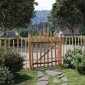 vidaXL Αψιδωτή Πύλη Φράχτη 100 x 120 cm Εμποτισμένο Ξύλο Φουντουκιάς