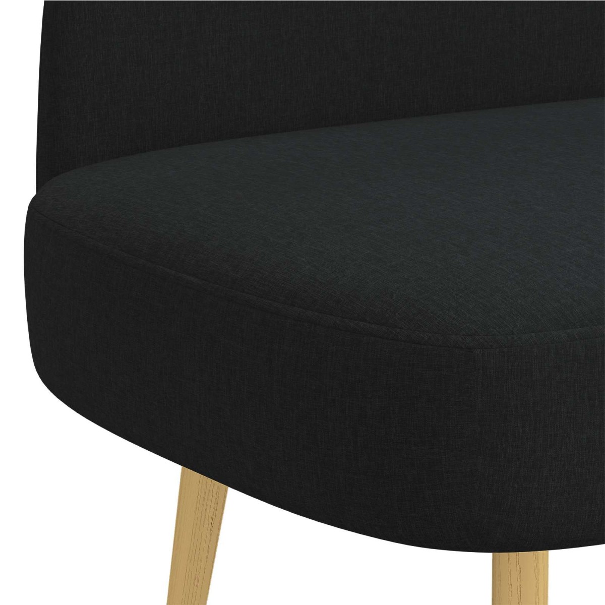 vidaXL Δερμάτινος Πάγκος με Πλάτη Μαύρο 110 x 60 x 76 cm