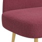 vidaXL Δερμάτινος Πάγκος με Πλάτη Μπορντό 110 x 60 x 76 cm