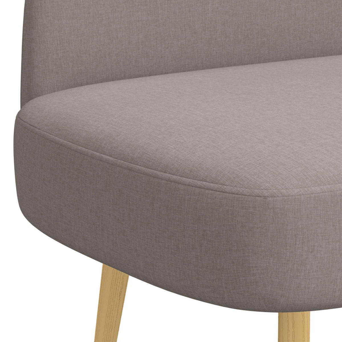 vidaXL Δερμάτινος Πάγκος με Πλάτη Taupe 110 x 60 x 76 cm