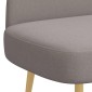vidaXL Δερμάτινος Πάγκος με Πλάτη Taupe 110 x 60 x 76 cm