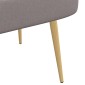 vidaXL Δερμάτινος Πάγκος με Πλάτη Taupe 110 x 60 x 76 cm
