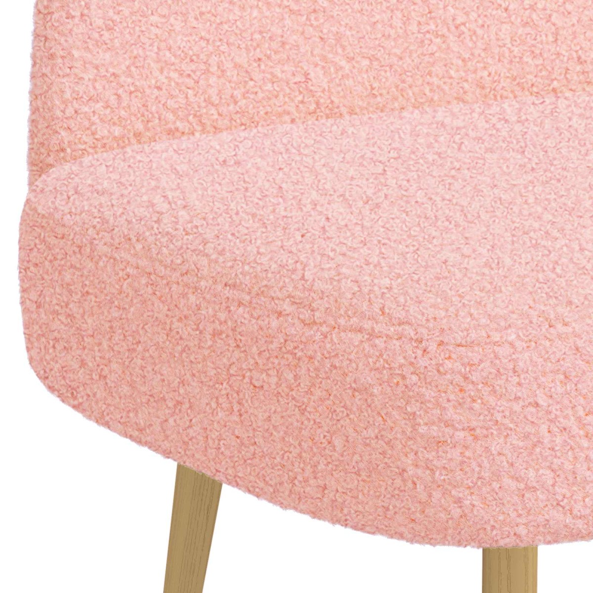 vidaXL Δερμάτινος Πάγκος με Πλάτη Ροζ 110 x 60 x 76 cm Μπουκλέ