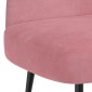 vidaXL Δερμάτινος Πάγκος με Πλάτη Ροζ 110 x 60 x 76 cm Βελούδο