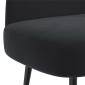 vidaXL Δερμάτινος Πάγκος με Πλάτη Μαύρο 110 x 60 x 76 cm Βελούδο