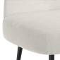 vidaXL Δερμάτινος Πάγκος με Πλάτη Κρεμ 110 x 60 x 76 cm Βελούδο