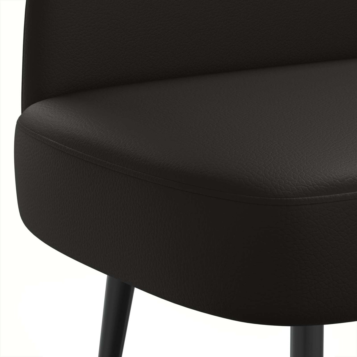vidaXL Δερμάτινος Πάγκος με Πλάτη Μαύρο 110 x 60 x 76 cm Τεχνητό Δέρμα