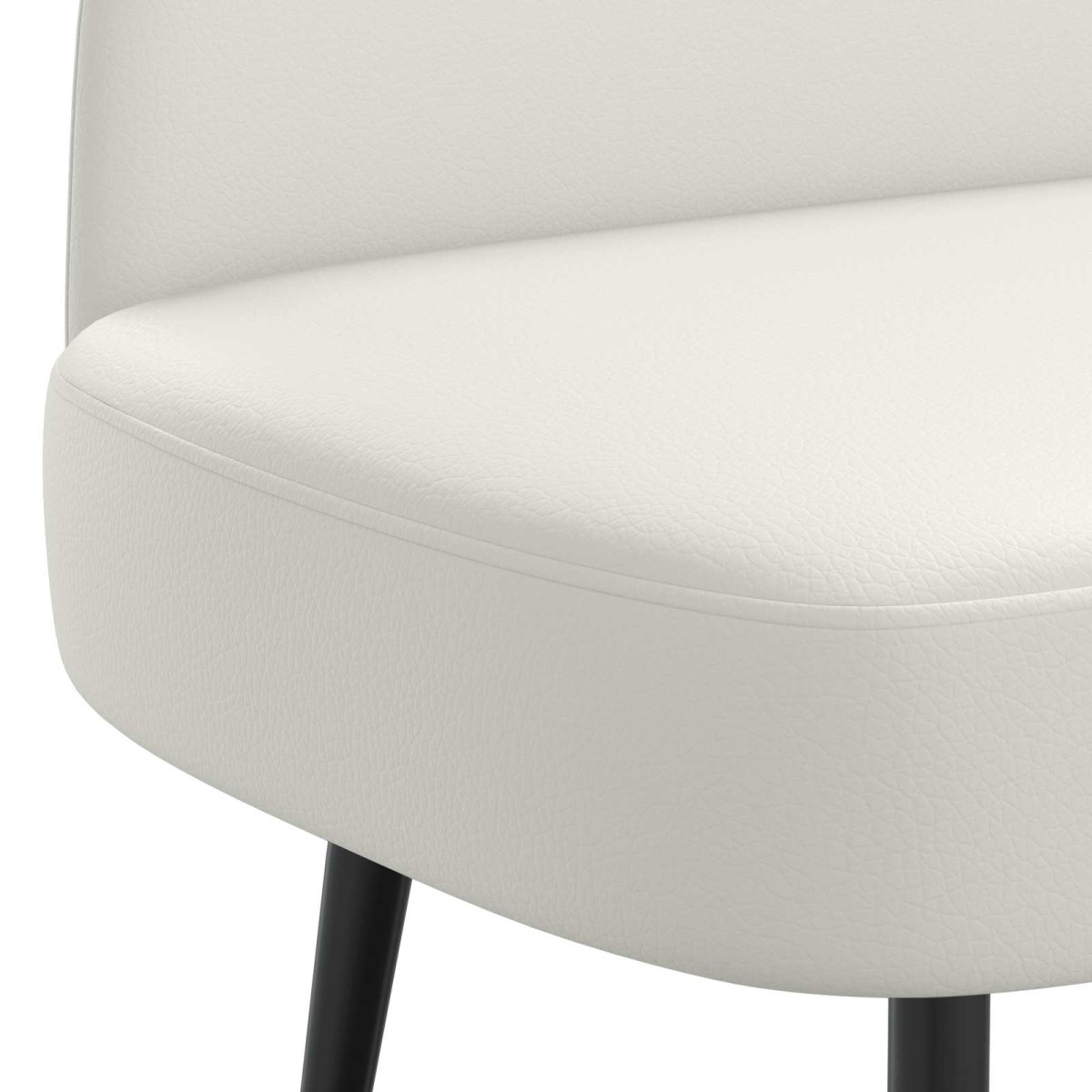 vidaXL Δερμάτινος Πάγκος με Πλάτη Λευκό 110 x 60 x 76 cm Τεχνητό Δέρμα