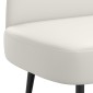 vidaXL Δερμάτινος Πάγκος με Πλάτη Λευκό 110 x 60 x 76 cm Τεχνητό Δέρμα