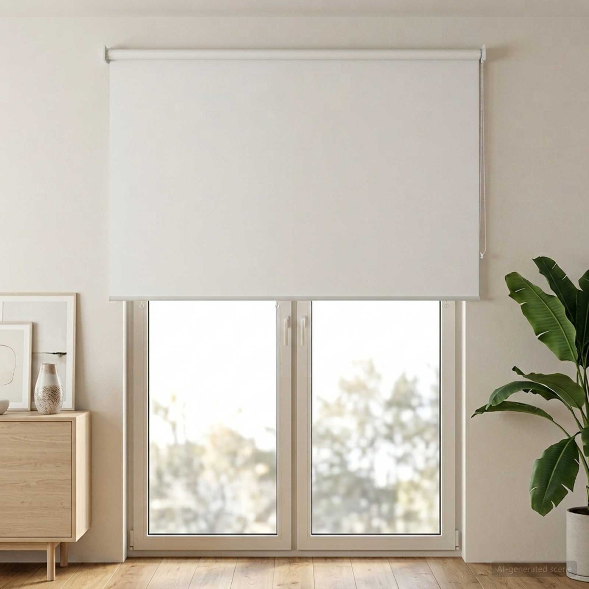 vidaXL Ρολό εξωτερικής χρήσης με UV προστασία Λευκό Πολυεστέρας