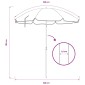 vidaXL Ομπρέλα Κήπου 160 cm 170T πολυεστέρας Πορτοκαλί