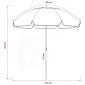 vidaXL Ομπρέλα Κήπου 240 cm 170T πολυεστέρας Πορτοκαλί