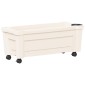 vidaXL Γλάστρα Calypso με Ρόδες Λευκό 79 x 35 x 33 εκ PP