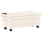 vidaXL Γλάστρα Calypso με Ρόδες Λευκό 79 x 35 x 33 εκ PP