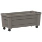 vidaXL Γλάστρα Calypso με Ρόδες Γκρι 79 x 35 x 33 εκ PP