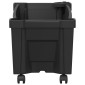 vidaXL Γλάστρα Calypso με Ρόδες Ανθρακί 79 x 35 x 33 εκ PP