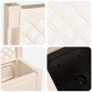 vidaXL Μεγάλη Γλάστρα με Στήριγμα Λευκό 99,5 x 43 x 133,5 εκ PP