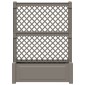 vidaXL Μεγάλη Γλάστρα με Δίχτυ Γκρι 99,5 x 43 x 133,5 PP