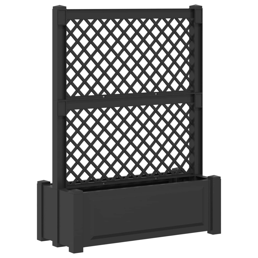 vidaXL Μεγάλη Γλάστρα με Δίχτυ Ανθρακί 99,5 x 43 x 133,5 PP