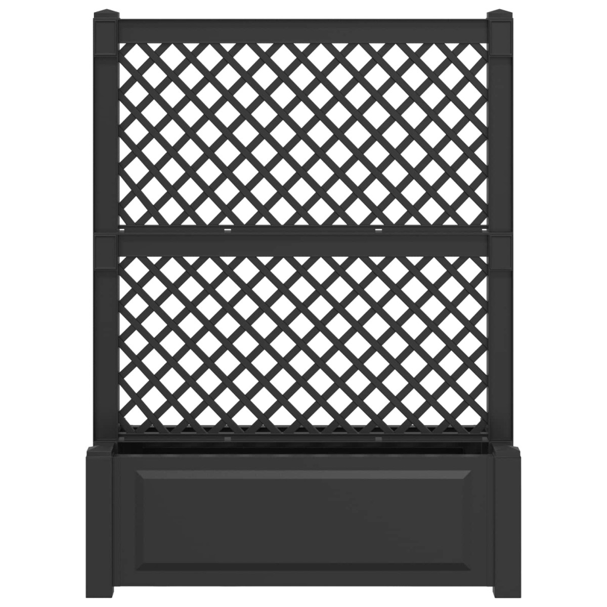 vidaXL Μεγάλη Γλάστρα με Δίχτυ Ανθρακί 99,5 x 43 x 133,5 PP