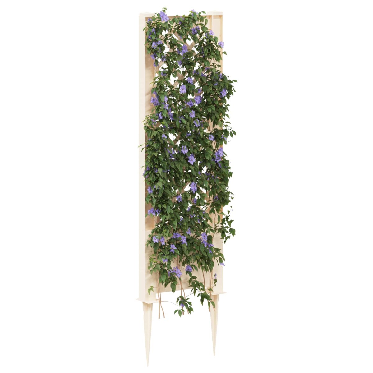 vidaXL Πλέγμα με Ακίδα Λευκό 43 x 6 x 165 εκ. PP