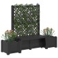 vidaXL Κήπος Πάγκος Κοπεγχάγη Ανθρακί 173 x 49 x 135,5 εκ. PP