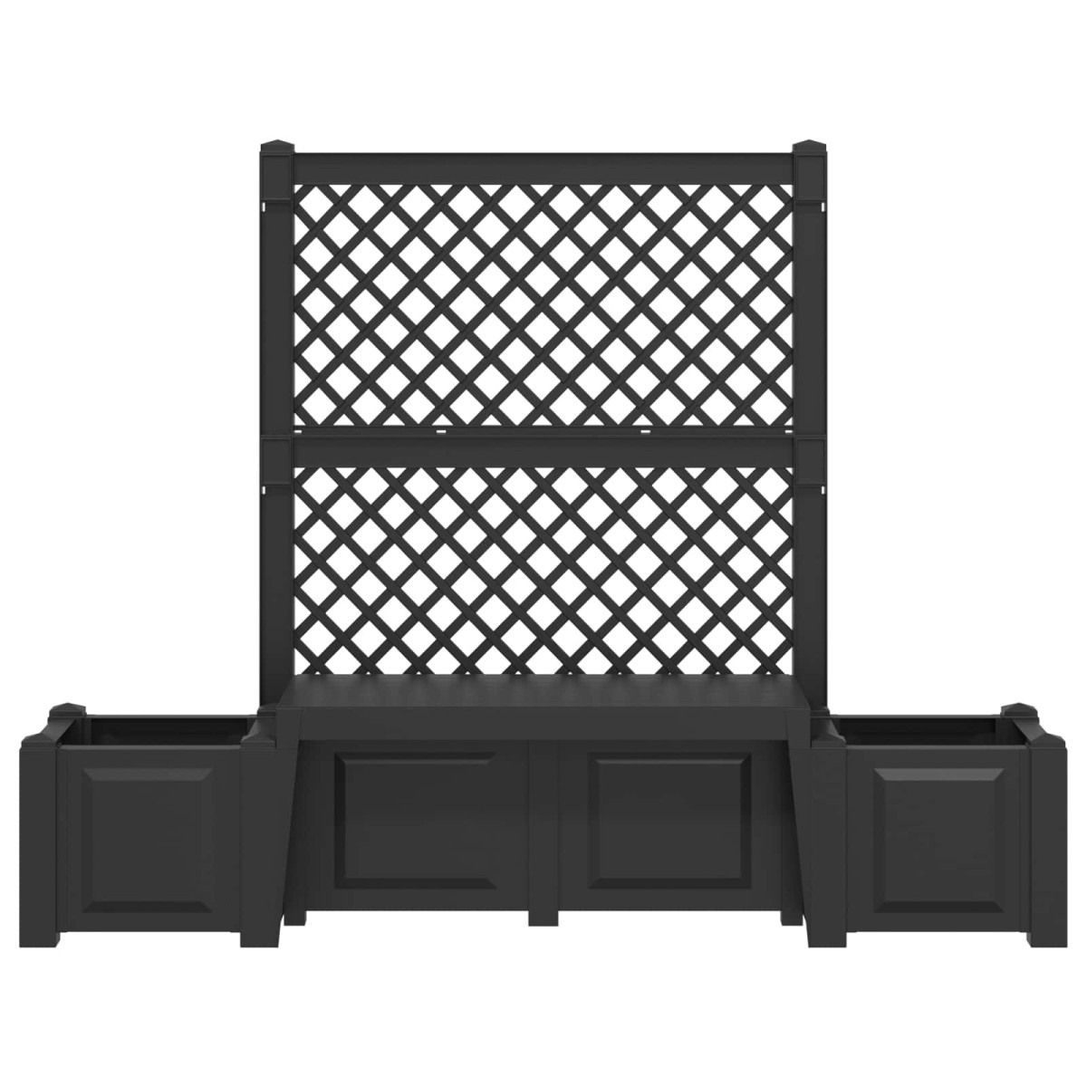 vidaXL Κήπος Πάγκος Κοπεγχάγη Ανθρακί 173 x 49 x 135,5 εκ. PP