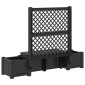 vidaXL Κήπος Πάγκος Κοπεγχάγη Ανθρακί 173 x 49 x 135,5 εκ. PP