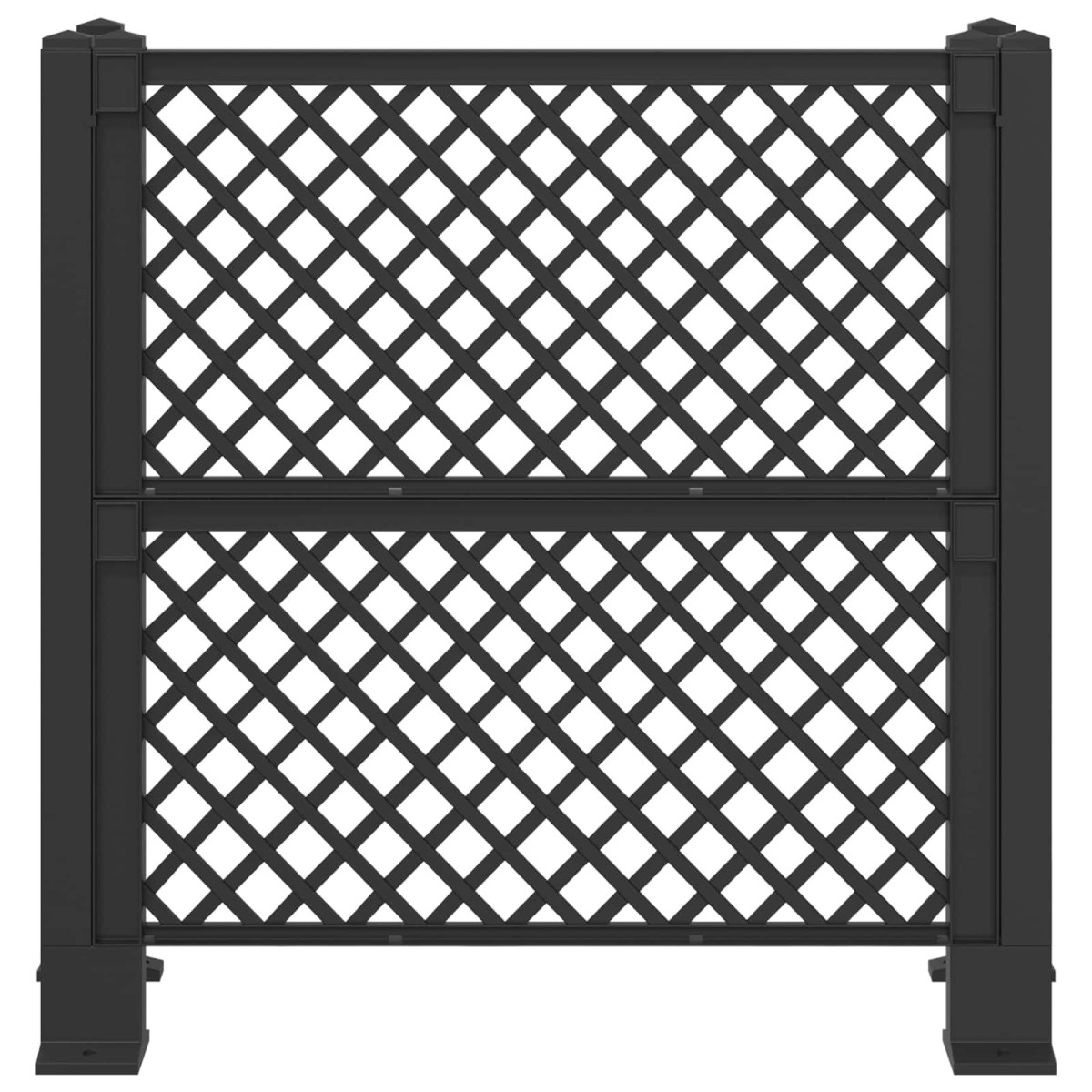 vidaXL Πέργκολα κάδου Ανθρακί 123 x 47 x 114 εκ PP