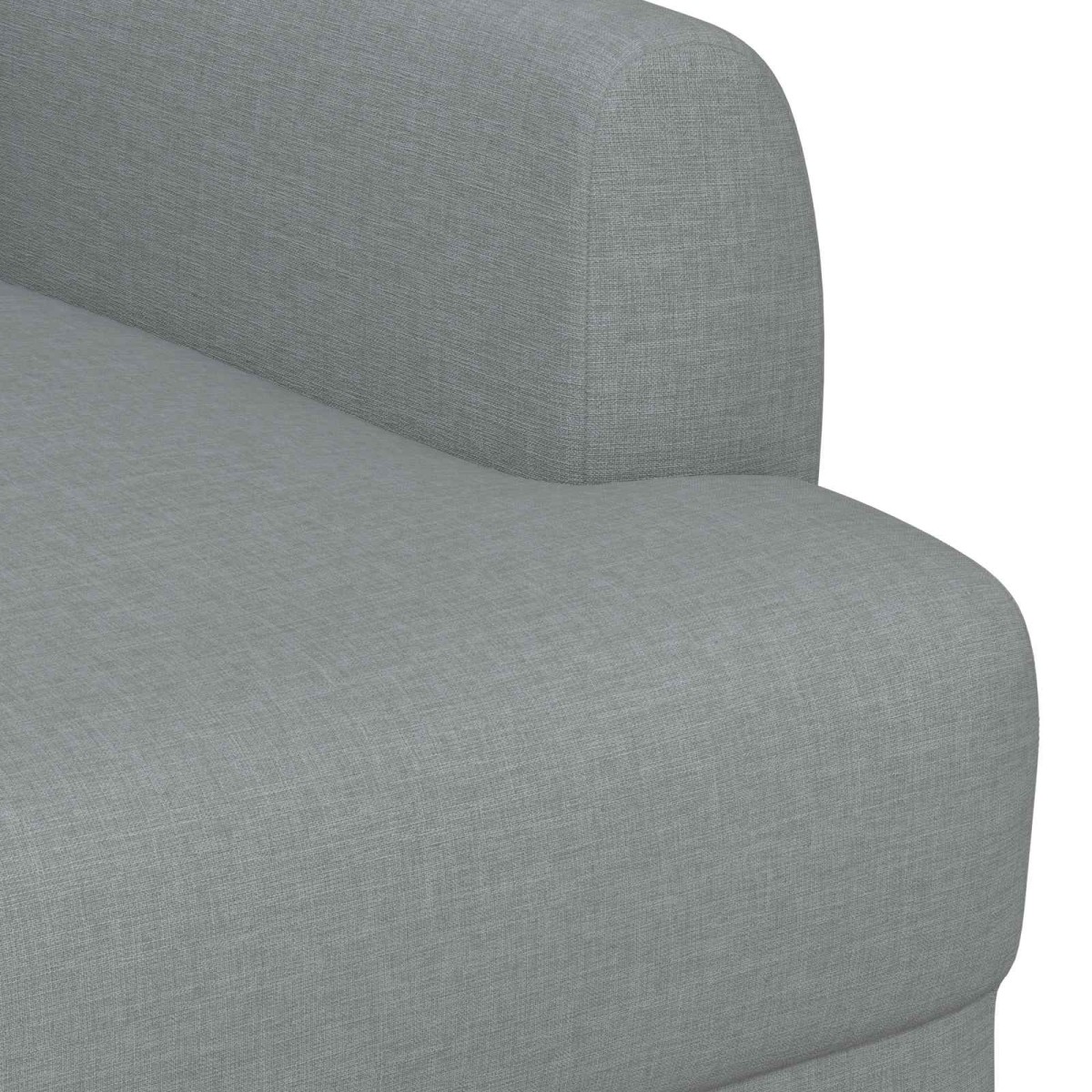 vidaXL Love seat με κουμπιά Ανοιχτό γκρι 116 x 67 x 80 εκ. Ύφασμα