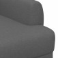 vidaXL Love seat με κουμπιά Σκούρο Γκρι 116 x 67 x 80 εκ. Ύφασμα