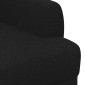 vidaXL Love seat με κουμπιά Μαύρο 116 x 67 x 80 εκ. Ύφασμα