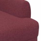 vidaXL Love seat με κουμπιά Κόκκινο 116 x 67 x 80 εκ. Ύφασμα