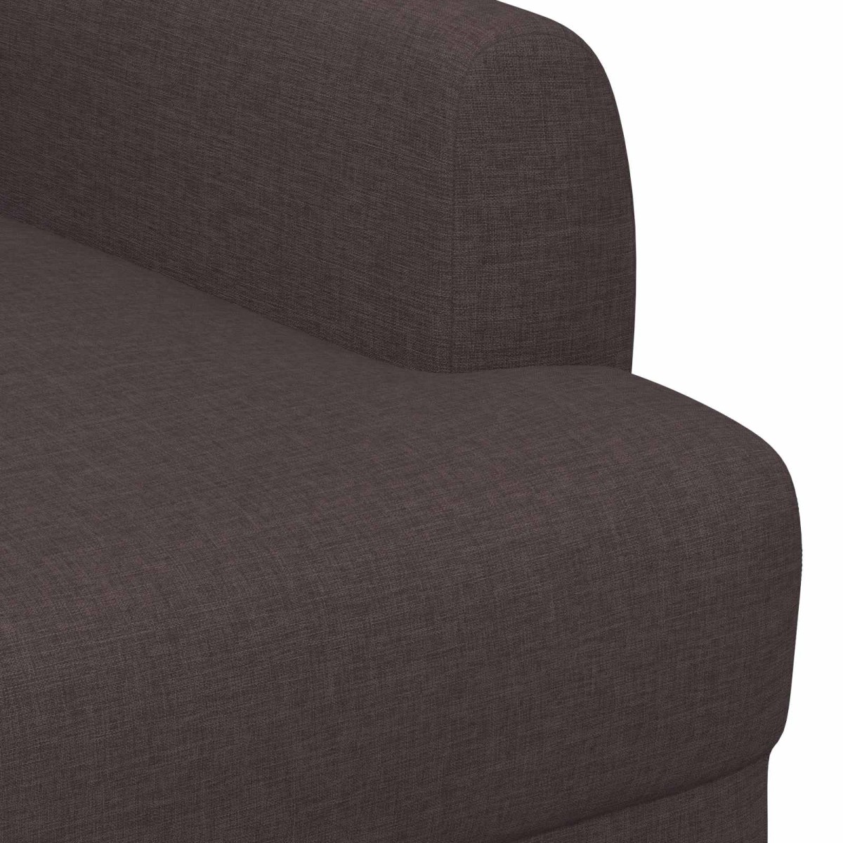 vidaXL Love seat με κουμπιά Σκούρο Καφέ 116 x 67 x 80 εκ. Ύφασμα