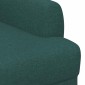 vidaXL Love seat με κουμπιά Σκούρο Πράσινο 116 x 67 x 80 εκ. Ύφασμα