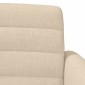 vidaXL Love seat με κουμπιά Κρεμ 116 x 67 x 80 εκ. Ύφασμα