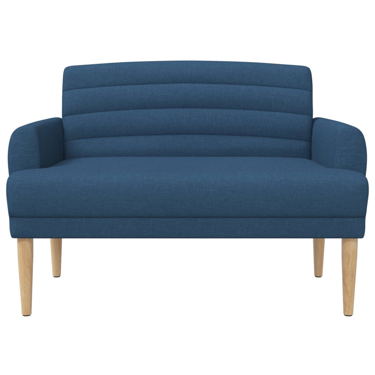 vidaXL Love seat με κουμπιά Μπλε 116 x 67 x 80 εκ. Ύφασμα