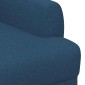 vidaXL Love seat με κουμπιά Μπλε 116 x 67 x 80 εκ. Ύφασμα