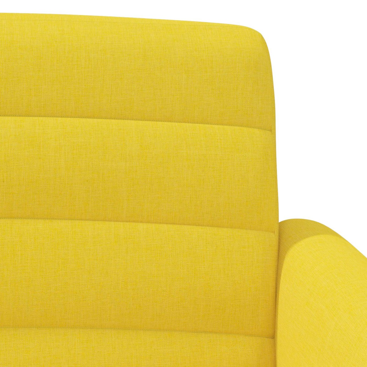 vidaXL Love seat με κουμπιά Απαλό Κίτρινο 116 x 67 x 80 εκ. Ύφασμα
