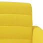 vidaXL Love seat με κουμπιά Απαλό Κίτρινο 116 x 67 x 80 εκ. Ύφασμα