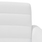 vidaXL Love seat με κουμπιά Λευκό 116 x 67 x 80 εκ. Ύφασμα