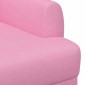vidaXL Love seat με κουμπιά Ροζ 116 x 67 x 80 εκ. Ύφασμα