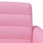 vidaXL Love seat με κουμπιά Ροζ 116 x 67 x 80 εκ. Ύφασμα