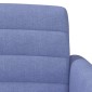 vidaXL Love seat με κουμπιά Μπλε τζην 116 x 67 x 80 εκ. Ύφασμα