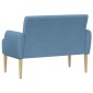 vidaXL Love seat με κουμπιά Μπλε 116 x 67 x 81 εκ Υφασμάτινο Κορντουρά